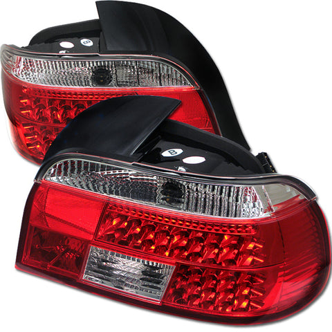 Spyder BMW E39 5-Series 97-00 LED Tail Lights Red Clear ALT-YD-BE3997-LED-RC - 5000675