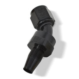 Russell Performance -6 AN 45 Degree Hose End Without Socket - Polished and Black - 615093