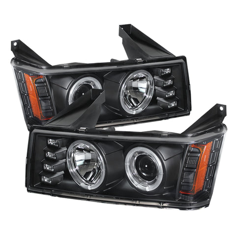 Spyder Chevy Colorado 04-12 Projector Headlights Halogen- LED Halo Blk PRO-YD-CCO04-HL-BK - 5074140