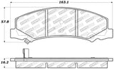 StopTech Sport Brake Pads w/Shims and Hardware - Rear - 309.11590