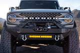 DV8 Offroad 2021+ Ford Bronco Modular Front Bumper Winch Capable w/ Auxiliary Light Mounts - FBBR-02