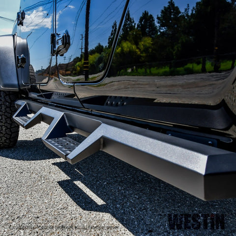 Westin 2020 Jeep Gladiator HDX Drop Nerf Step Bars - Textured Black - 56-14165