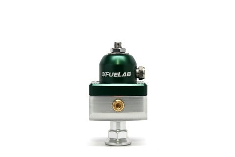 Fuelab 575 Carb Adjustable Mini FPR Blocking 10-25 PSI (1) -6AN In (2) -6AN Out - Green - 57503-6