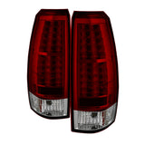 Spyder Chevy Avalanche 07-13 LED Tail Lights Red Clear ALT-YD-CAV07-LED-RC - 5032478