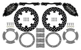 Wilwood 17-21 Can-Am X3RS Black 6-Piston Rear Kit 11.25in - Drilled Rotors - 140-16629-D