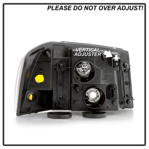 xTune 02-09 GMC Envoy OEM Style Headlights - Black (HD-JH-GEN02-AM-BK) - 9042652