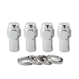 McGard Hex Lug Nut (Long Shank - .946in.) 7/16-20 / 13/16 Hex / 1.85in. Length (4-Pack) - Chrome - 62001