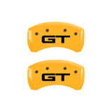 MGP 4 Caliper Covers Engraved Front 2015/Mustang Engraved Rear 2015/GT Yellow finish black ch - 10201S2MGYL