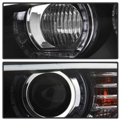 Spyder 08-10 BMW F92 3 Series Projector Headlights - LED DRL - Black (PRO-YD-BMWE9208-DRL-BK) - 5085184