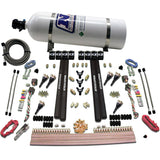 Nitrous Express 6 Cyl SX2 Dual Stage Nozzle Nitrous Kit w/15lb Bottle - 90096-15