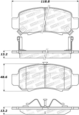 StopTech Street Brake Pads - 308.08320