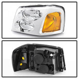 xTune 02-09 GMC Envoy OEM Style Headlights - Chrome (HD-JH-GEN02-AM-C) - 9042669