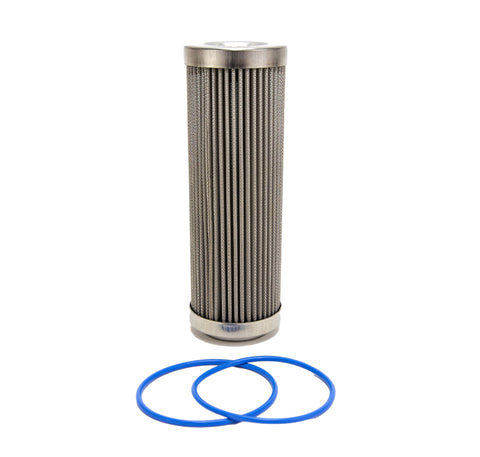 Fuelab 100 Micron Stainless Steel Replacement Element - 6in w/2 O-Rings & Instructions - 71813