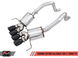 AWE Tuning 14-19 Chevy Corvette C7 Z06/ZR1 Touring Edition Axle-Back Exhaust w/Black Tips - 3015-43143