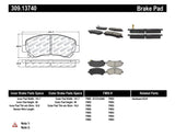 StopTech Performance Brake Pads - 309.13740