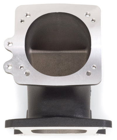 Edelbrock High Flow Intake Elbow 95mm Throttle Body to Square-Bore Flange Black Finish - 38493