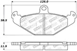 StopTech Performance 05-06 Lotus Exige Rear Brake Pads - 309.04911