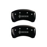 MGP 4 Caliper Covers Engraved Front & Rear Lincoln Black finish silver ch - 36019SLCNBK