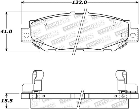 StopTech Street Brake Pads - Rear - 308.05720