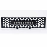 Putco 11-14 Ford F-150 EcoBoost SS Black Punch Bumper Grille Insert w/ 10in Luminix Light Bar - 88182FPL