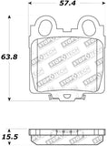 StopTech Street Touring 98-05 Lexus GS 300/350/400/430/450H Rear Brake Pads - 308.07710