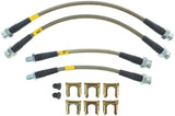 StopTech 91-99 Mitsubishi 3000GT Stainless Steel Rear Brake Lines - 950.46505