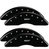 MGP 4 Caliper Covers Engraved Front & Rear Bowtie Yellow finish black ch - 14214SBOWYL