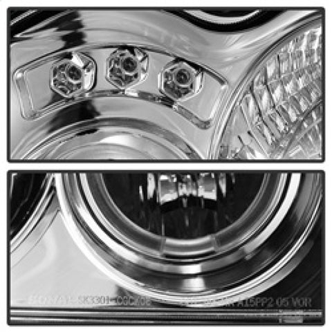 Spyder Jeep Grand Cherokee 05-07 Projector Headlights LED Halo LED Chrm Low 9006 PRO-YD-JGC05-HL-C - 5011107