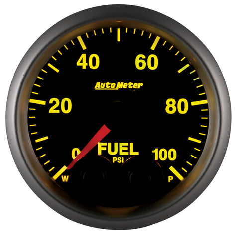 Autometer Elite 52mm 0-100 PSI Fuel Pressure Peak & Warn w/ Electronic Control Gauge - 5671