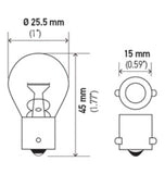 Hella Bulb 1156 12V 27W BA15s S8 - 1156