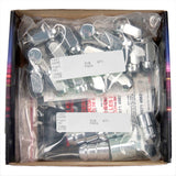 McGard 4 Lug Hex Install Kit w/Locks (Cone Seat Nut) M12X1.25 / 13/16 Hex / 1.28in. Length - Chrome - 84454