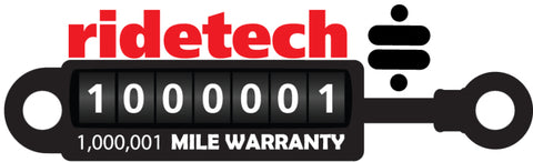 Ridetech HQ Series Shock Single Adjustable 5.25in Stroke T-Bar/Stud Mounting 9.05in x 14.3in - 22159846