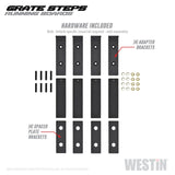 Westin Grate Steps Running Boards 54 in - Textured Black - 27-74705