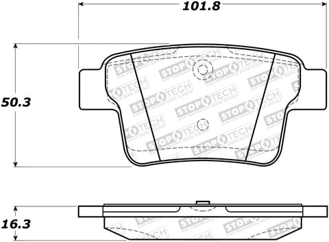 StopTech Street Brake Pads - 308.10710