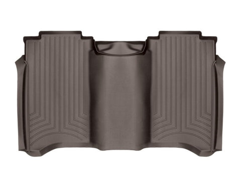 WeatherTech 2017+ Nissan Titan / Titan XD Rear FloorLiner - Cocoa (Crew Cab; Fits Both Vinyl/Carpet) - 479083