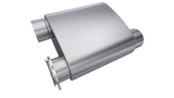 QTP 3in Weld-On Reverse 304SS Screamer Muffler Short Case w/Bolt-On QTEC Electric Cutout - 13303C