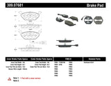 StopTech Performance Brake Pads - 309.07681