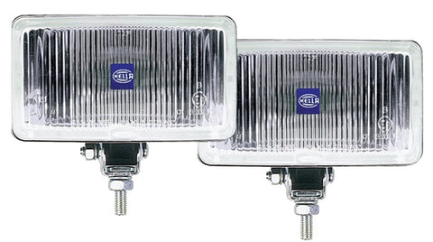 Hella 450 H3 12V SAE/ECE Fog Lamp Kit Clear - Rectangle (Includes 2 Lamps) - 005860601