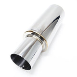 BLOX Racing 76.2mm N1 Straight Tip Muffler Universal - BXEX-00110