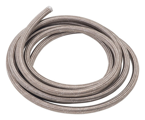 Russell Performance -4 AN ProFlex Stainless Steel Braided Hose (Pre-Packaged 15 Foot Roll) - 632030