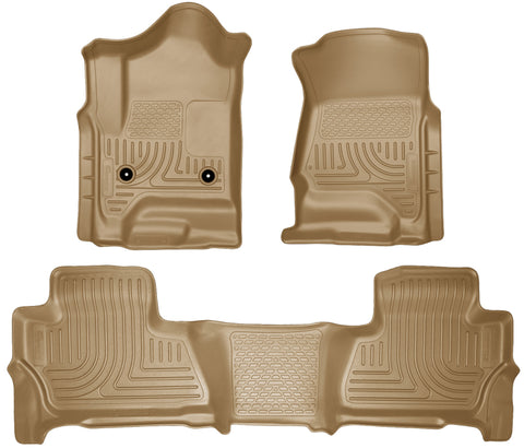 Husky Liners 2015 Chevy/GMC Suburban/Yukon XL WeatherBeater Combo Tan Front & 2nd Seat Floor Liners - 99213