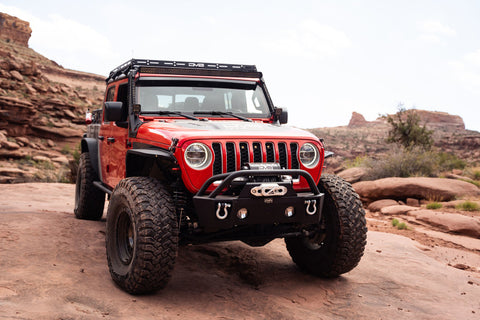 DV8 Offroad 07-22 Jeep Wrangler JK/JL Pocket Front Bumper - FBJL-04