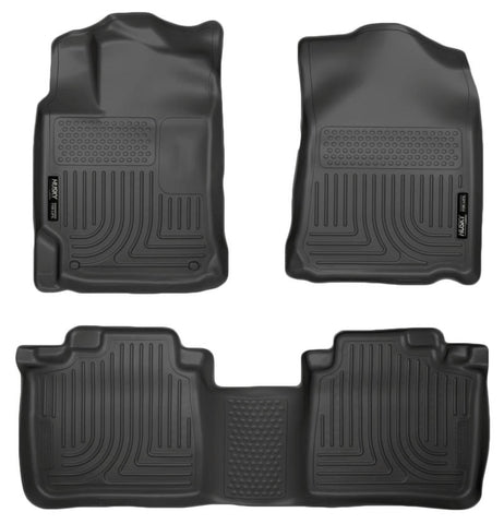 Husky Liners 10-13 Lexus RX350/RX450h WeatherBeater Black Front & 2nd Seat Floor Liners - 99551