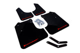 Rally Armor 08-10 Subaru WRX (Hatch & Sedan) / 08-11 Subaru 2.5i Red UR Mud Flap w/ White Logo - MF6-UR-RD/WH