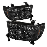 Spyder Toyota Tundra 07-13 Projector Headlights LED Halo LED Smke PRO-YD-TTU07-HL-SM - 5012043