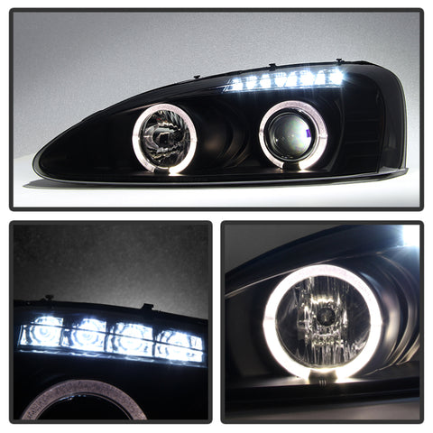 Spyder Pontiac Grand Prix 04-08 Projector Headlights LED Halo LED Blk Smke PRO-YD-PGP04-HL-BSM - 5078629