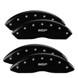 MGP 4 Caliper Covers Engraved Front Acura Engraved Rear RSX Black finish silver ch - 39005SRSXBK