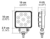 Hella ValueFit Work Light 4SQ 1.0 LED MV LR LT - 357102002