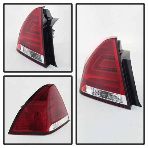 Spyder Chevy Impala 2006-2013 LED Tail Lights Red Clear ALT-YD-CHIP06-LED-RC - 5076403