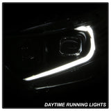 xTune 09-14 Acura TSX Projector Headlights - Light Bar DRL - Black (PRO-JH-ATSX09-LB-BK) - 9042218